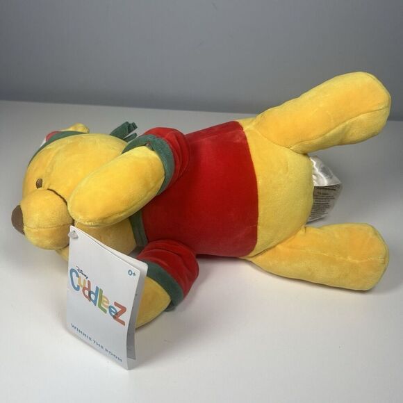 2022 Disney Parks Holiday Christmas Cuddleez Winnie The Pooh 13” Plush New - Picture 6 of 8